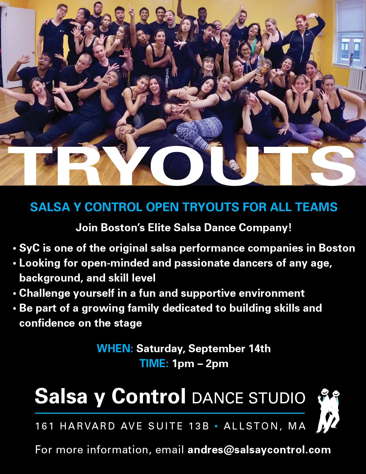 Salsa y Control Teams Tryouts