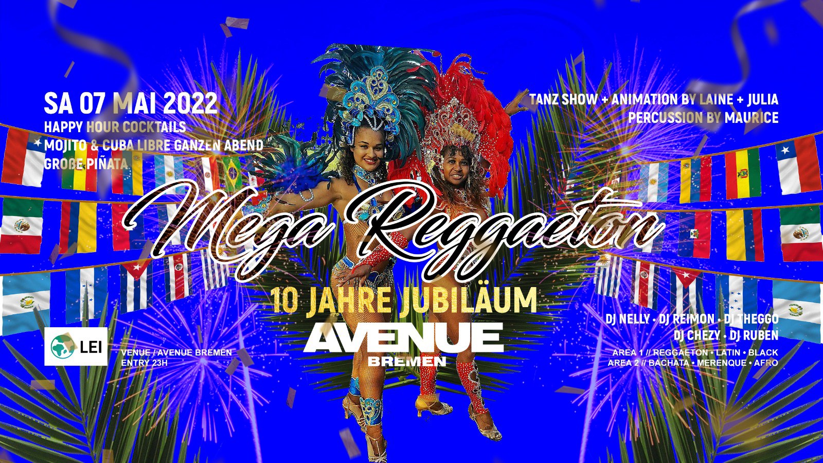 ✰ ★ ✰Mega Reggaeton 10 Jahre Jubiläum Edition✰ ★ ✰