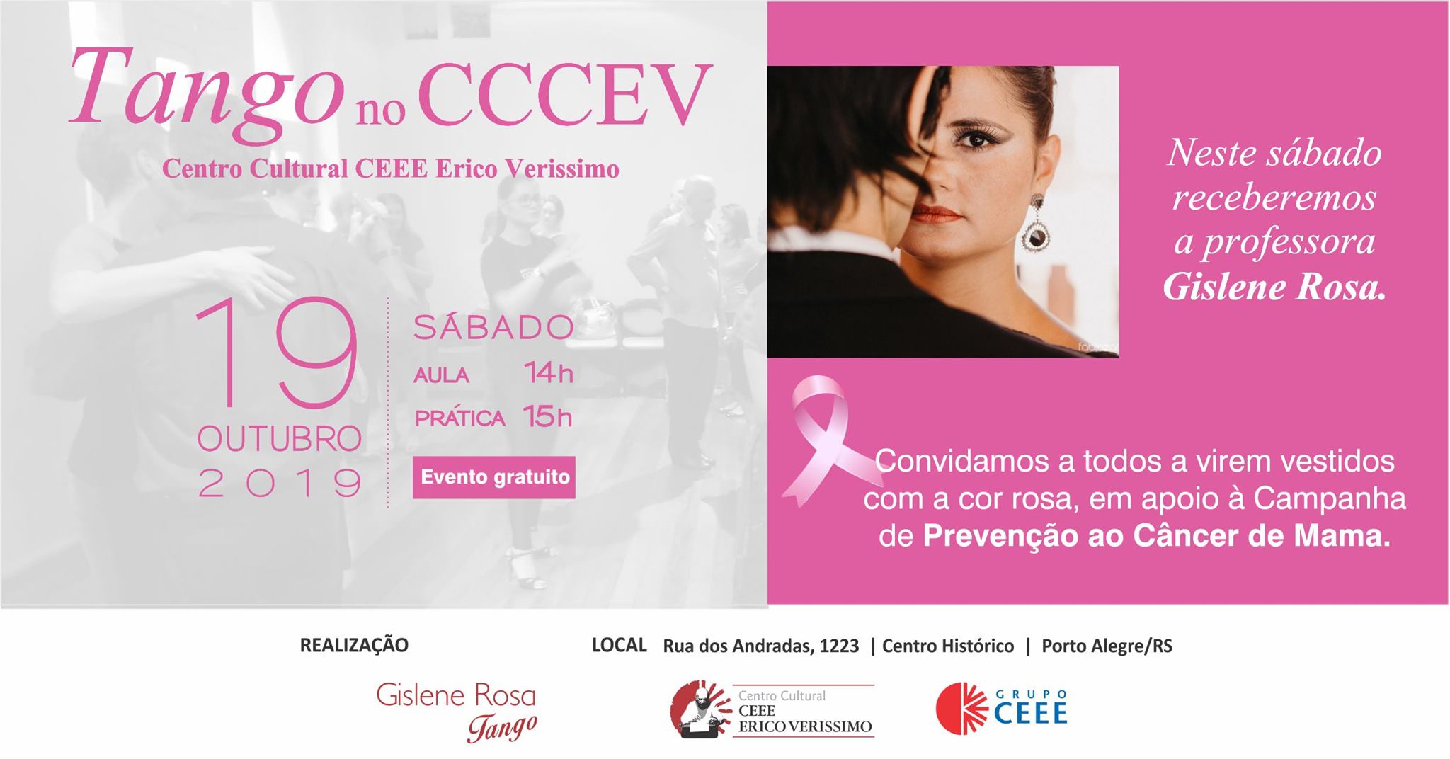 Tango no CCCEV com a professora Gislene Rosa