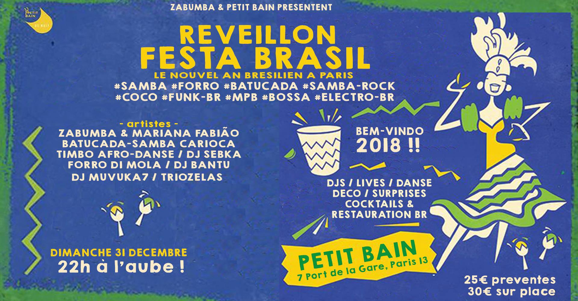 Festa Brasil ! Nouvel An Brésilien à Paris