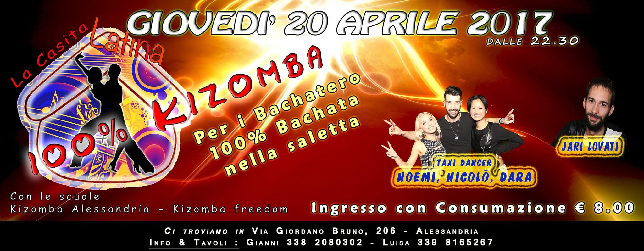 Giovedì 100% Kizomba@La Casita Latina