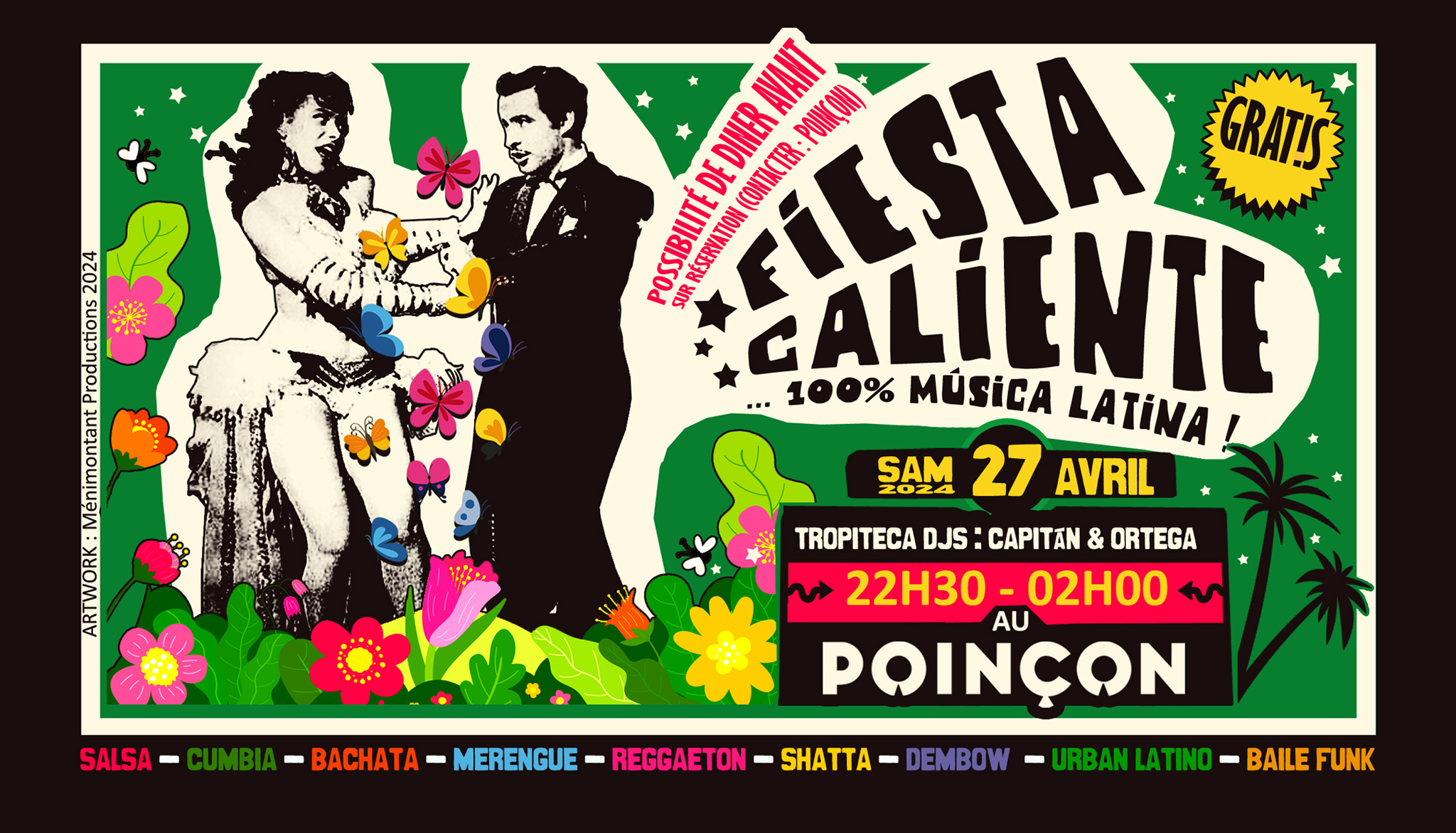 FIESTA CALIENTE SOIRÉE LATINO PARIS 💃🕺 #Salsa #Reggaeton #Merengue #Bachata #Cumbia