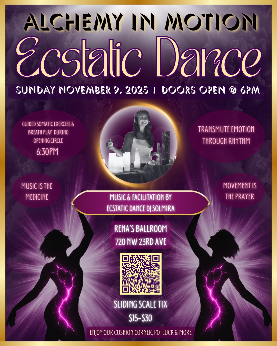 Ecstatic Dance - DJ Solmira @ Rena's Ballroom