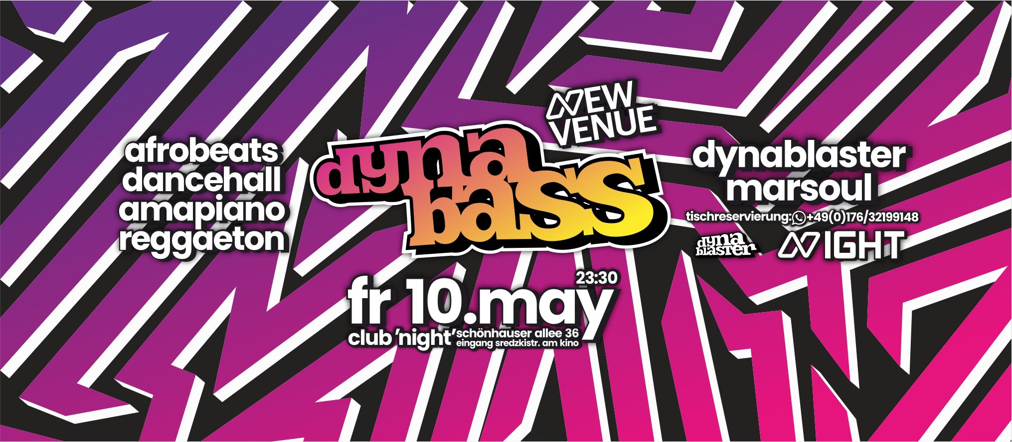 DYNABASS the Dancehall, Afrobeats, Amapiano and BassHall Party in Berlin