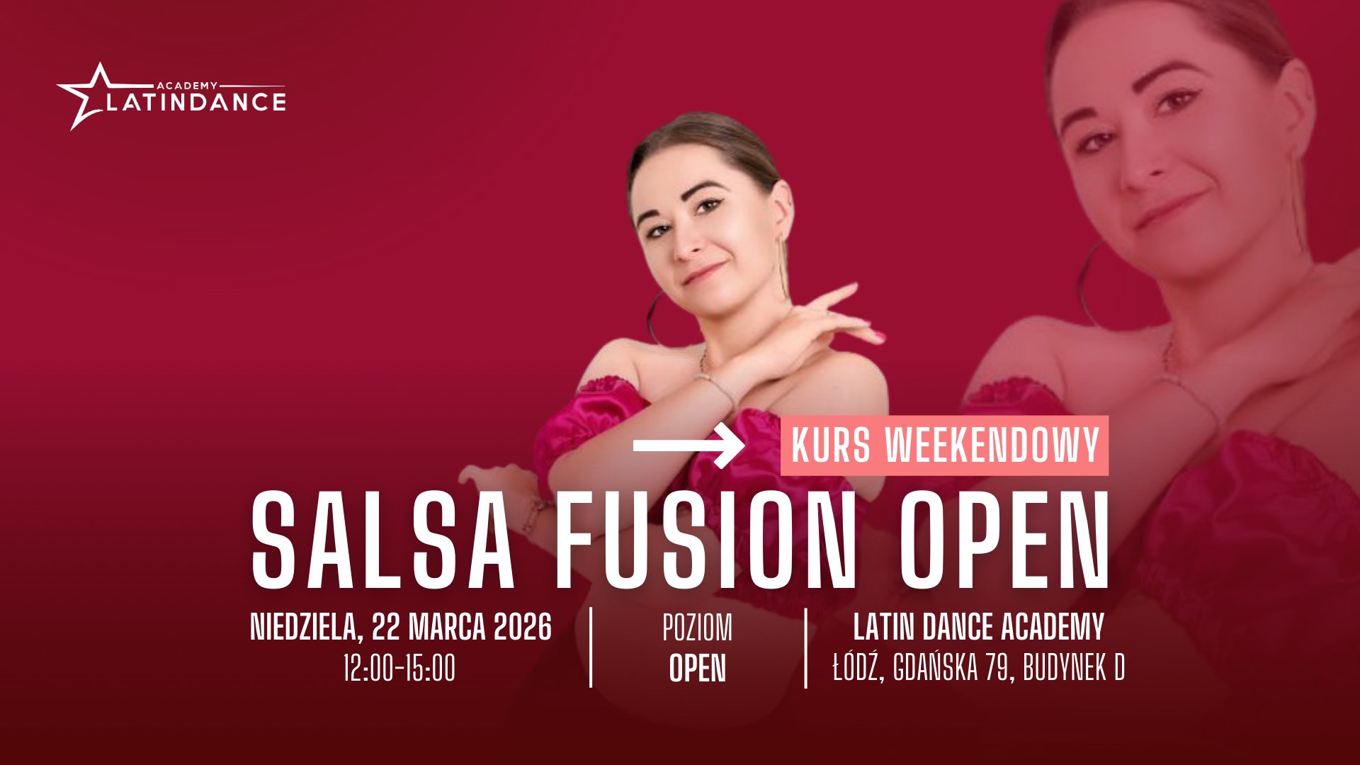 Salsa Fusion Kurs Intensywny na poziomie OPEN w LDA! 22 marca '26