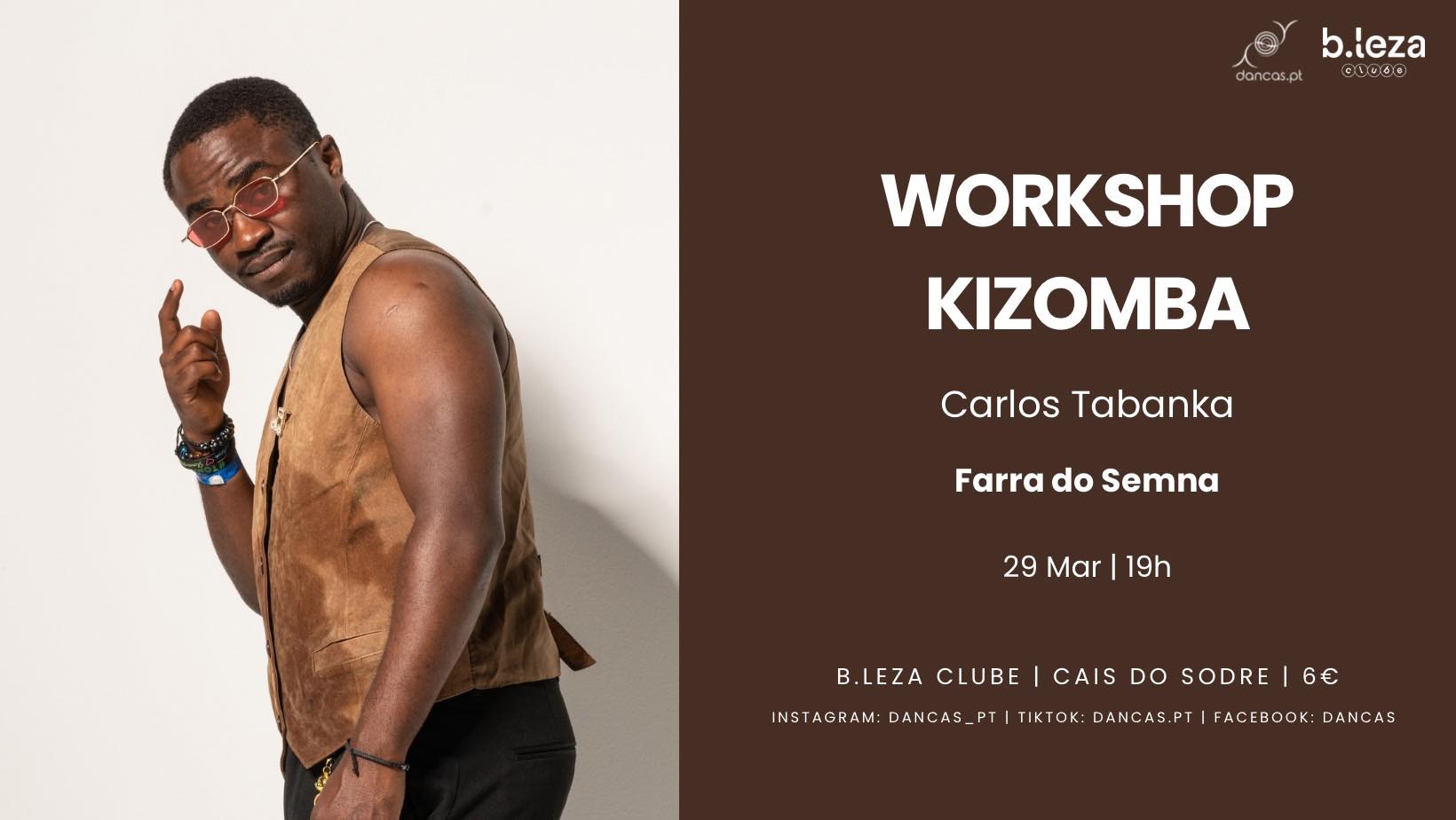 Danças no B.Leza 29 Mar Farra do Semba Carlos Tabanka