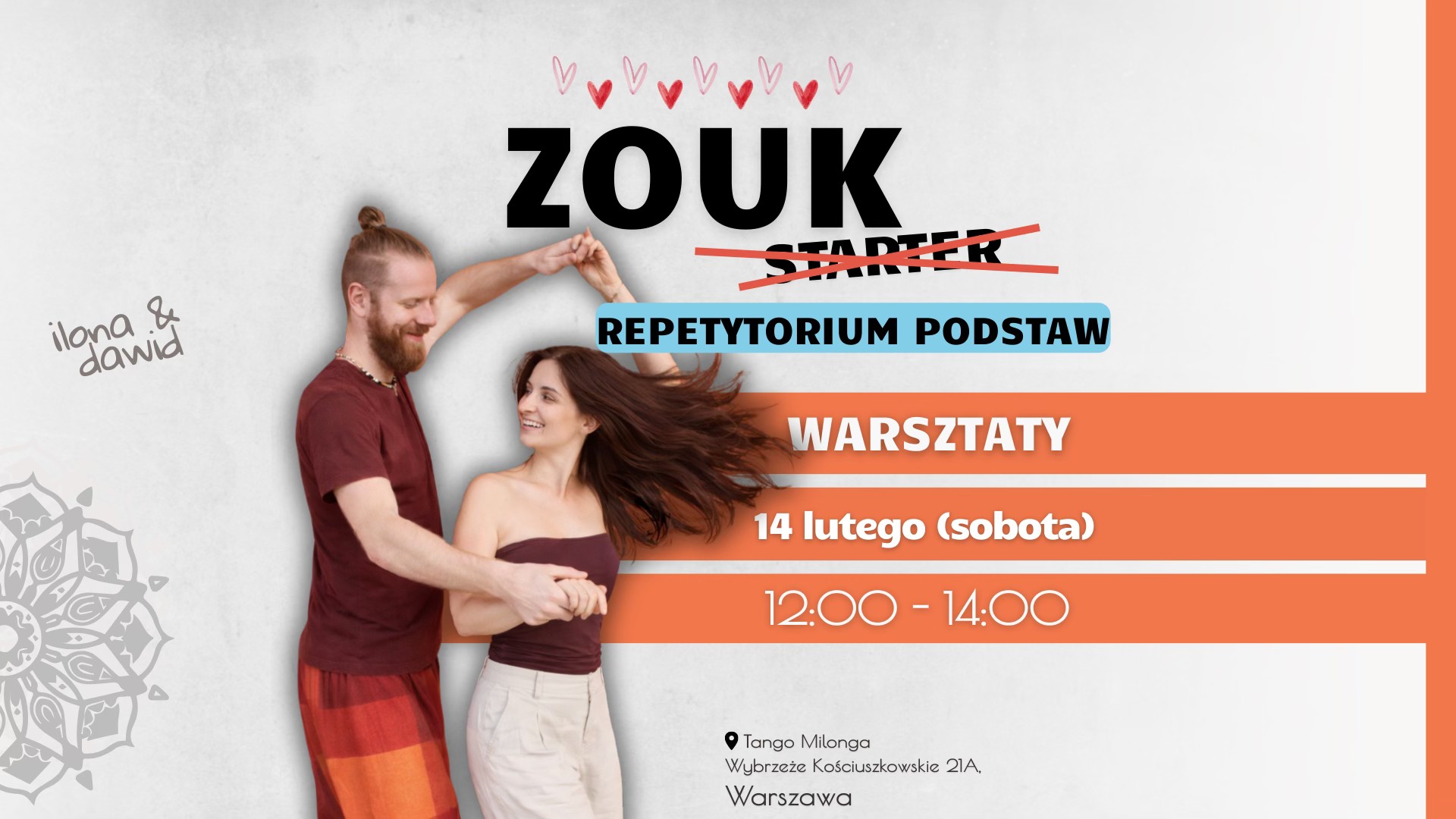 ZOUK: Repetytorium Podstaw - warsztaty (2 godz)