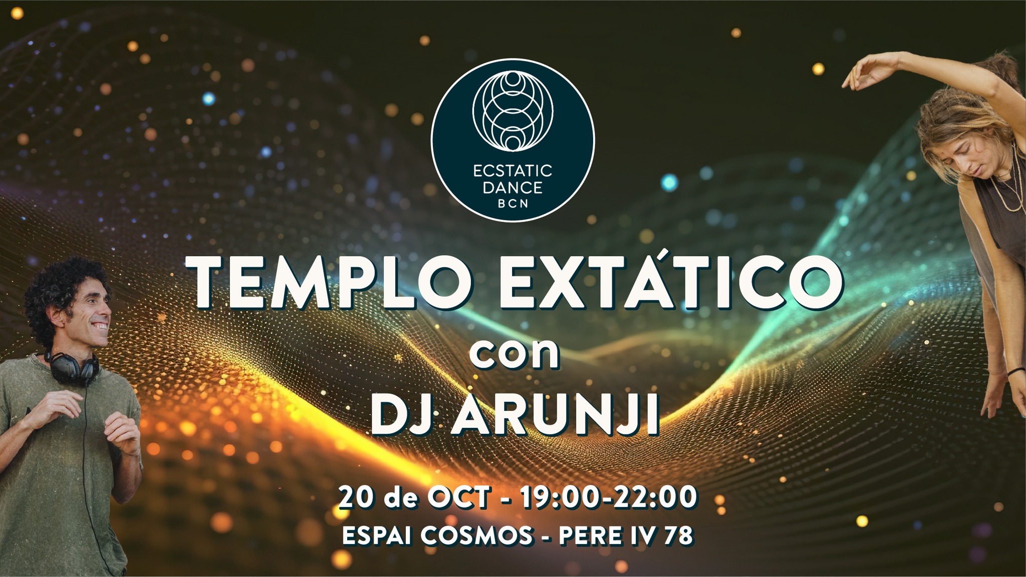 Templo Extático - Ceremonia de Cacao y Ecstatic Dance con Arunji - Especial Luna Llena