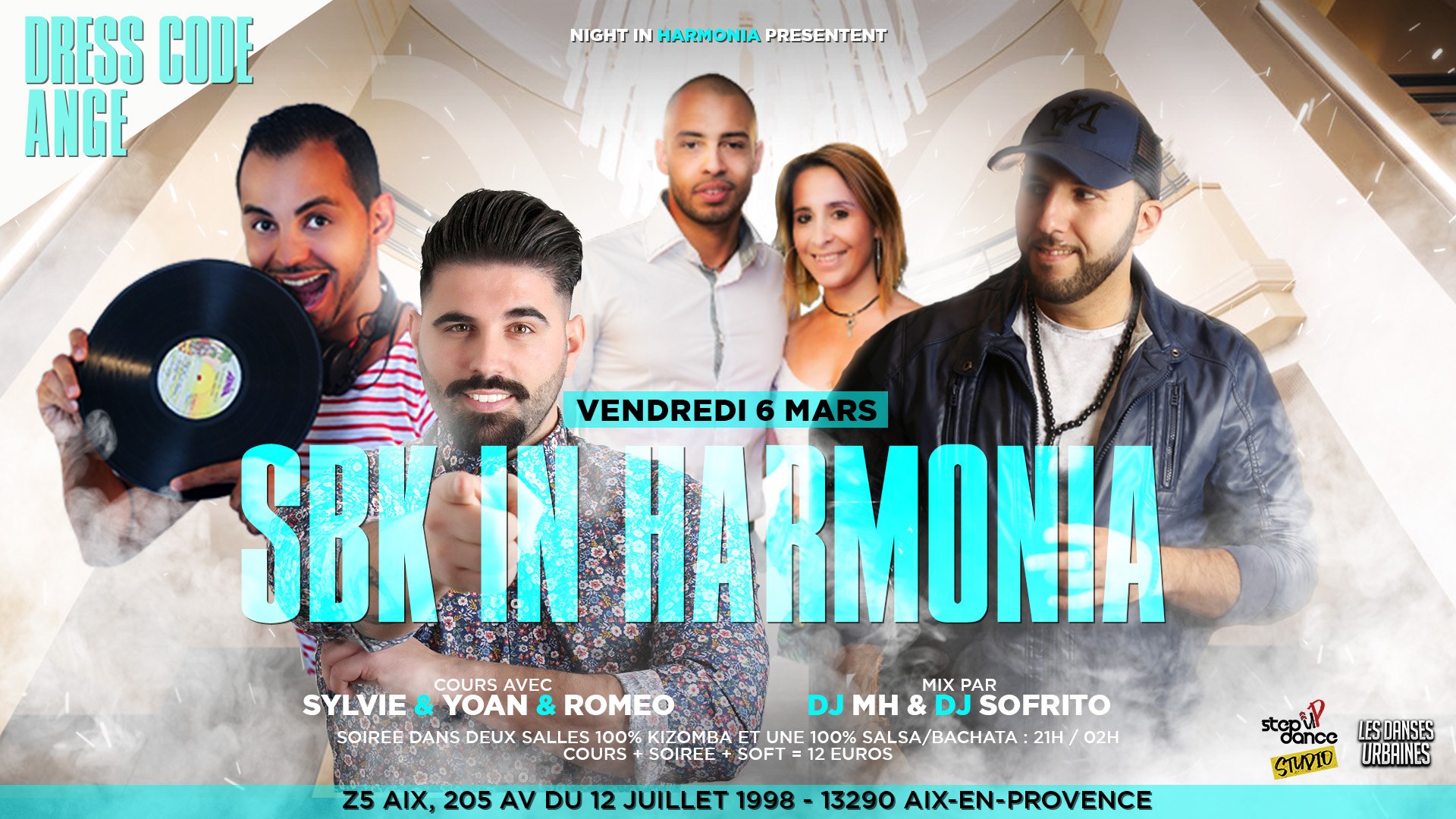 SBK in Harmonia - 2 salles - Dress Code Ange