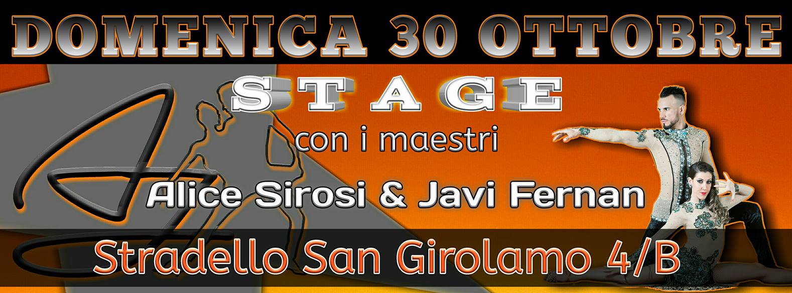 30 Ottobre giornata stage con Javi e Alice- Jazz Dance Studio
