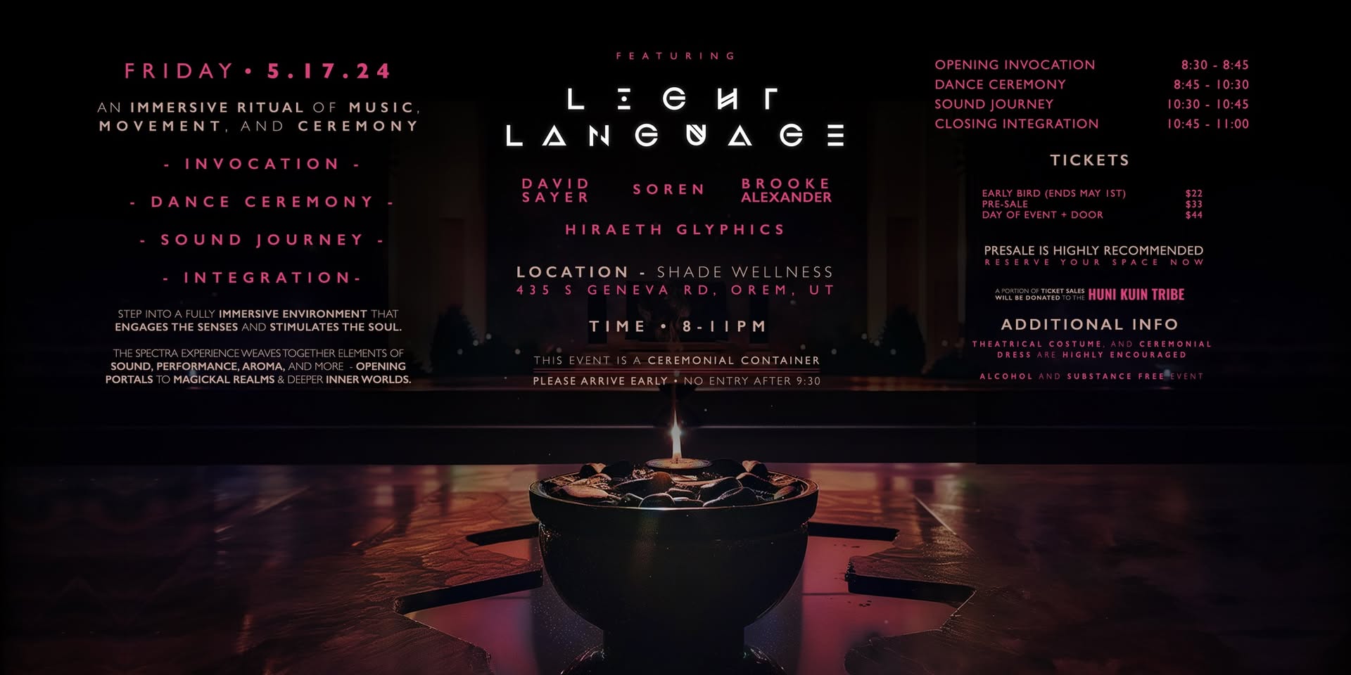 "Spectra" - A Live Light Language Experience