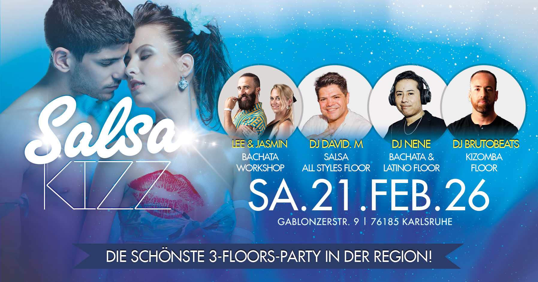 ♛ SALSA KIZZ ♛ SA.21.FEB.26 ♛ 3 FLOORS SALSA, BACHATA, KIZOMBA ♛