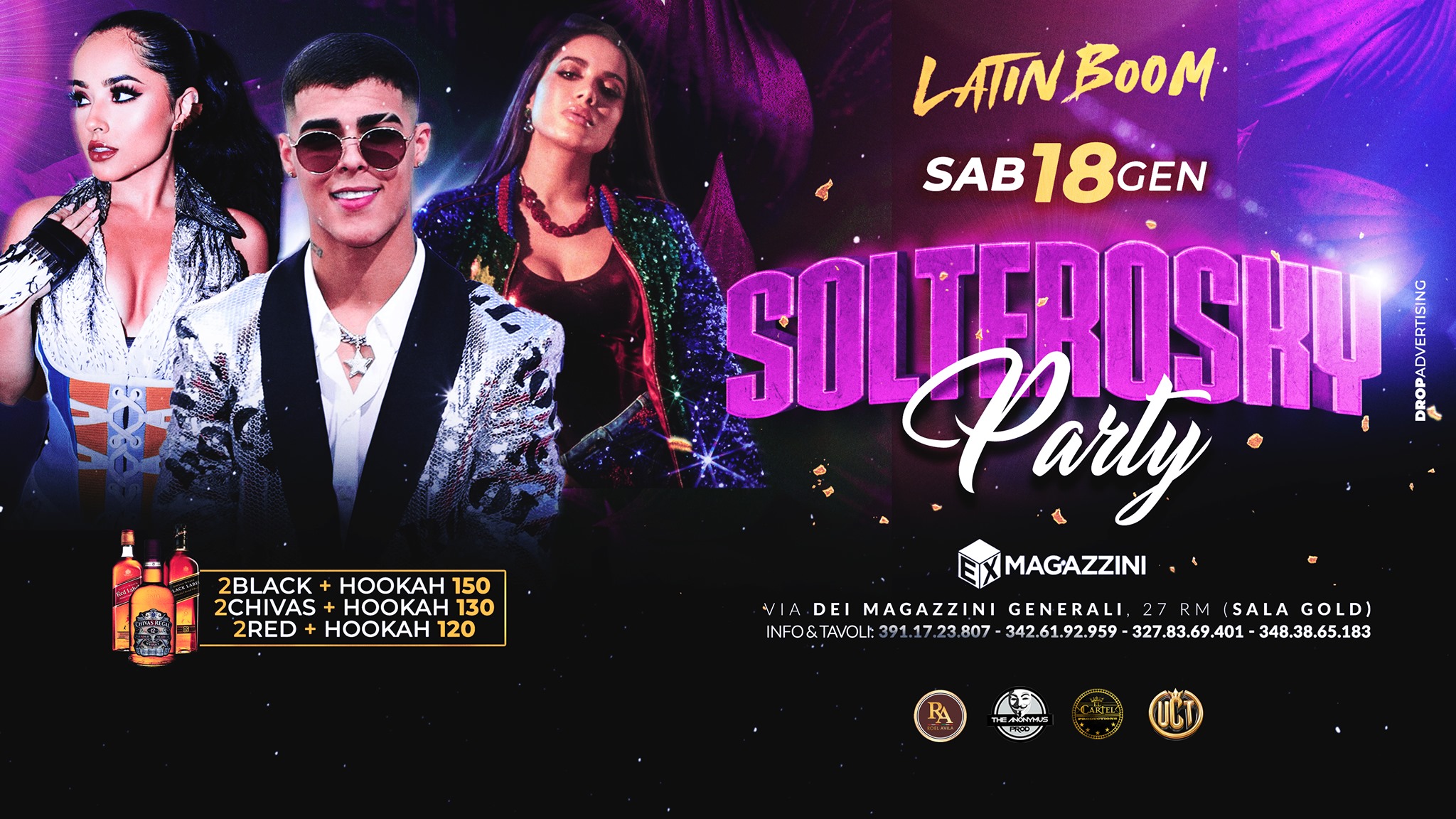 Solterosky Party Ingresso Free Ex Magazzini - Sala Gold