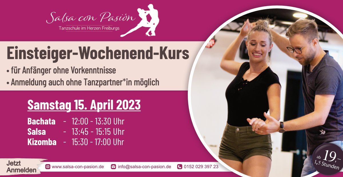 Einsteiger-Wochenend-Kurse │ Schnuppern für Tanzanfänger