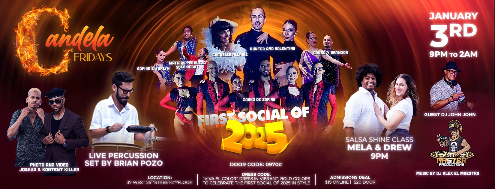 CANDELA FRIDAYS NYC FIRST SOCIAL OF 2025 January 3rd