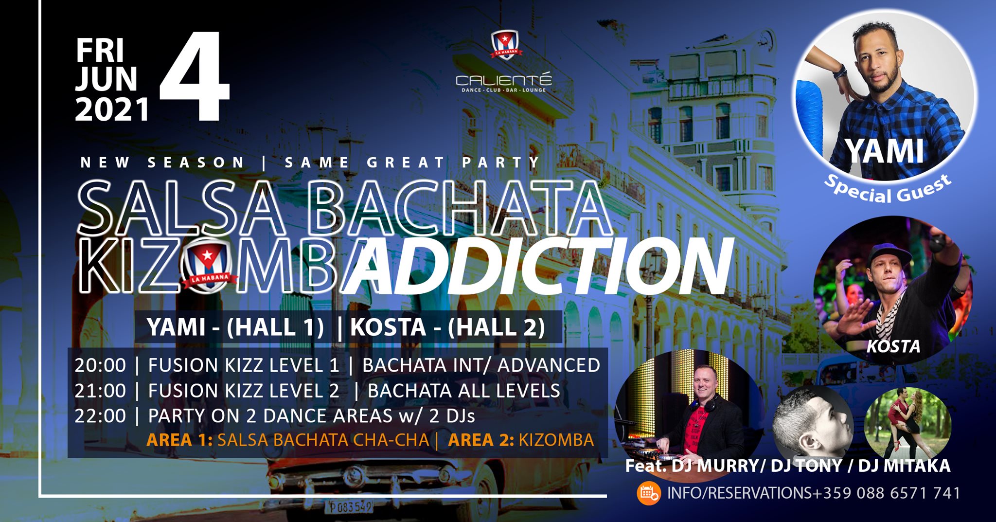 Salsa Bachata Addiction & Kiz'ADDICTION + Безплатен урок 21:00
