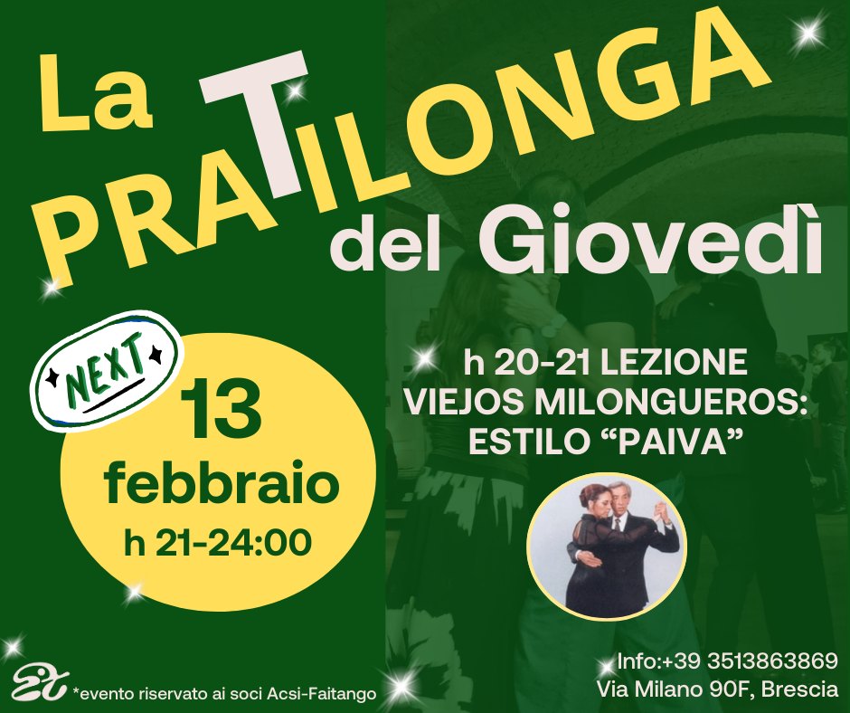 Pratilonga tanguera a Brescia