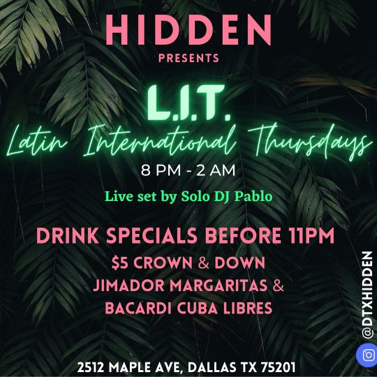 L.I.T. ~ Latin International Thursdays