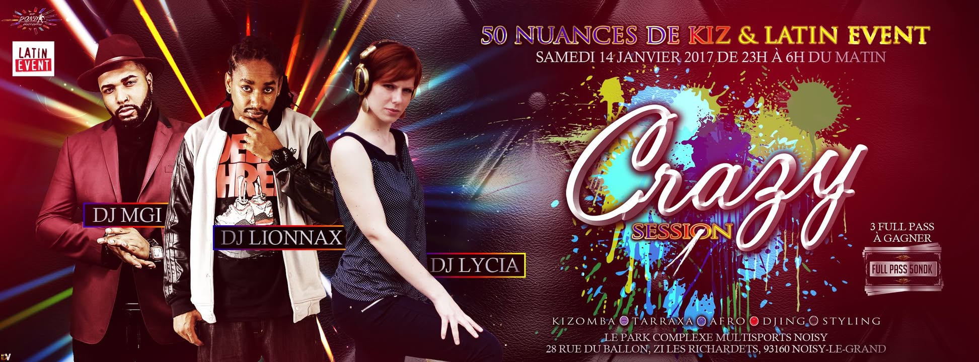 Samedi 14 Janv - CRAZY Session 1: Spéciale 50 Nuances