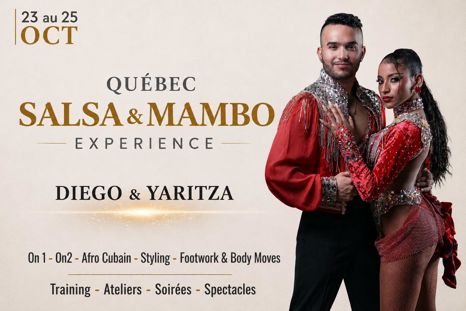 Salsa & Mambo Expérience - 2e Édition Québec 23 au 25 Octobre