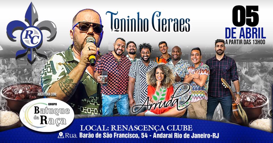 Feijoada do Rena com Toninho Geraes e Grupo Arruda