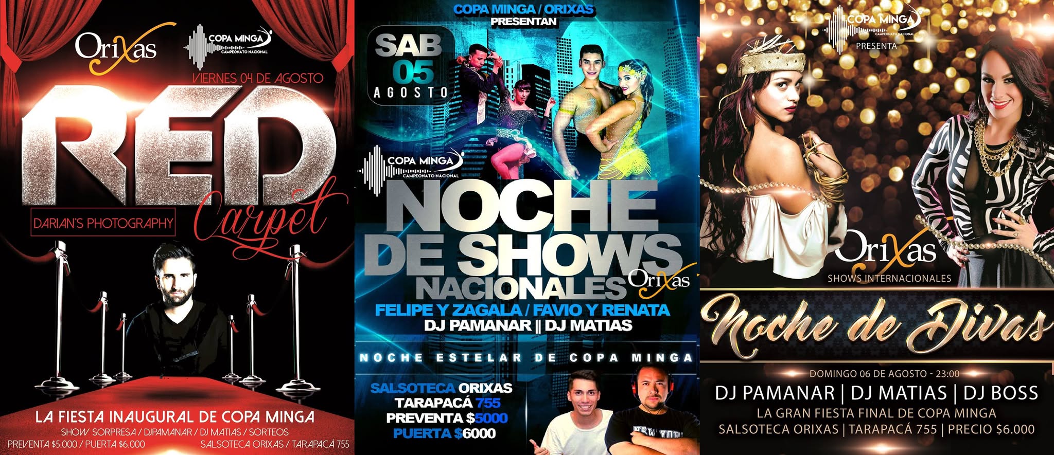 Fiestas Copa Minga en Orixas