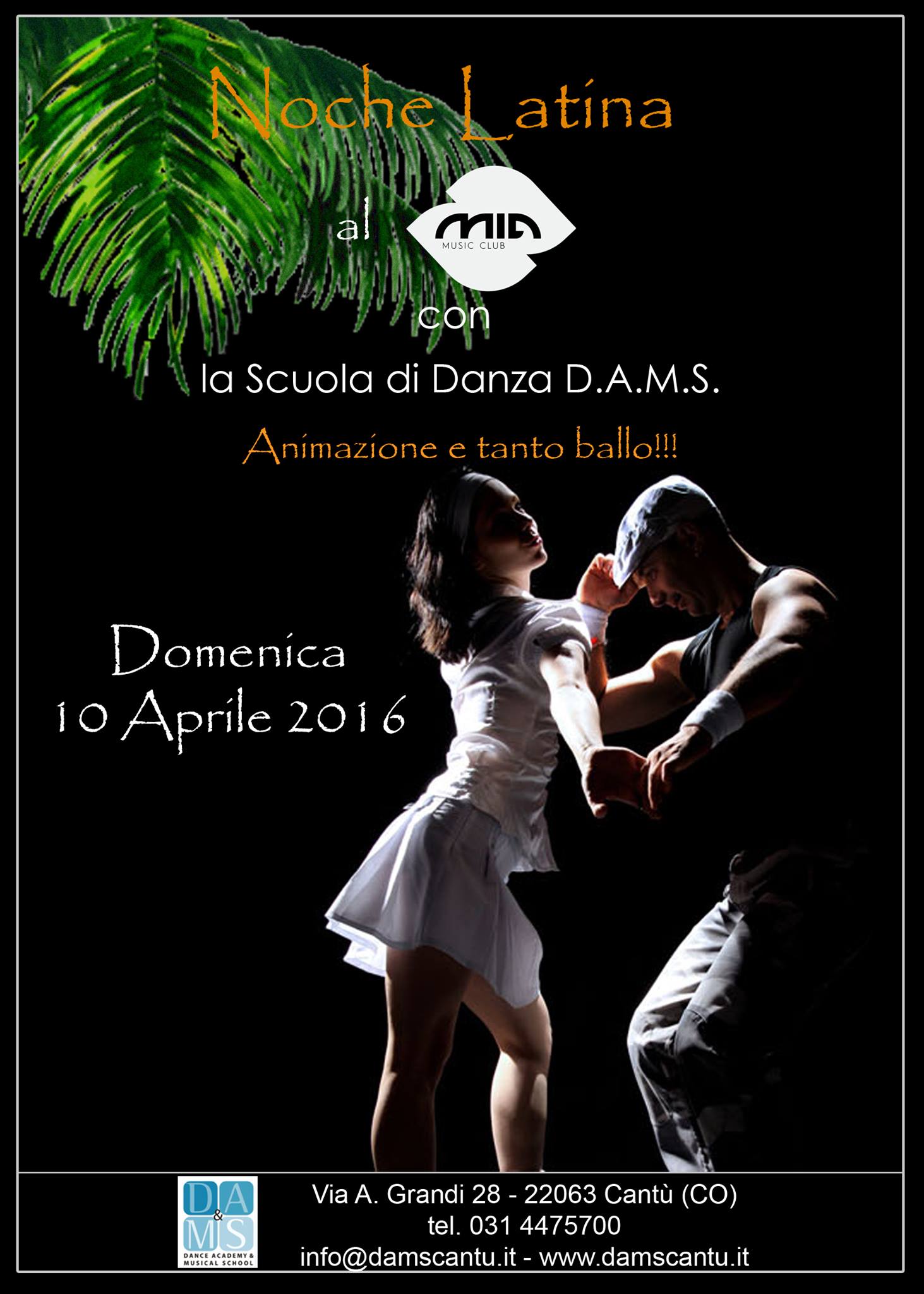 MIAperitivo latino w DAMS Dance Academy & Musical School