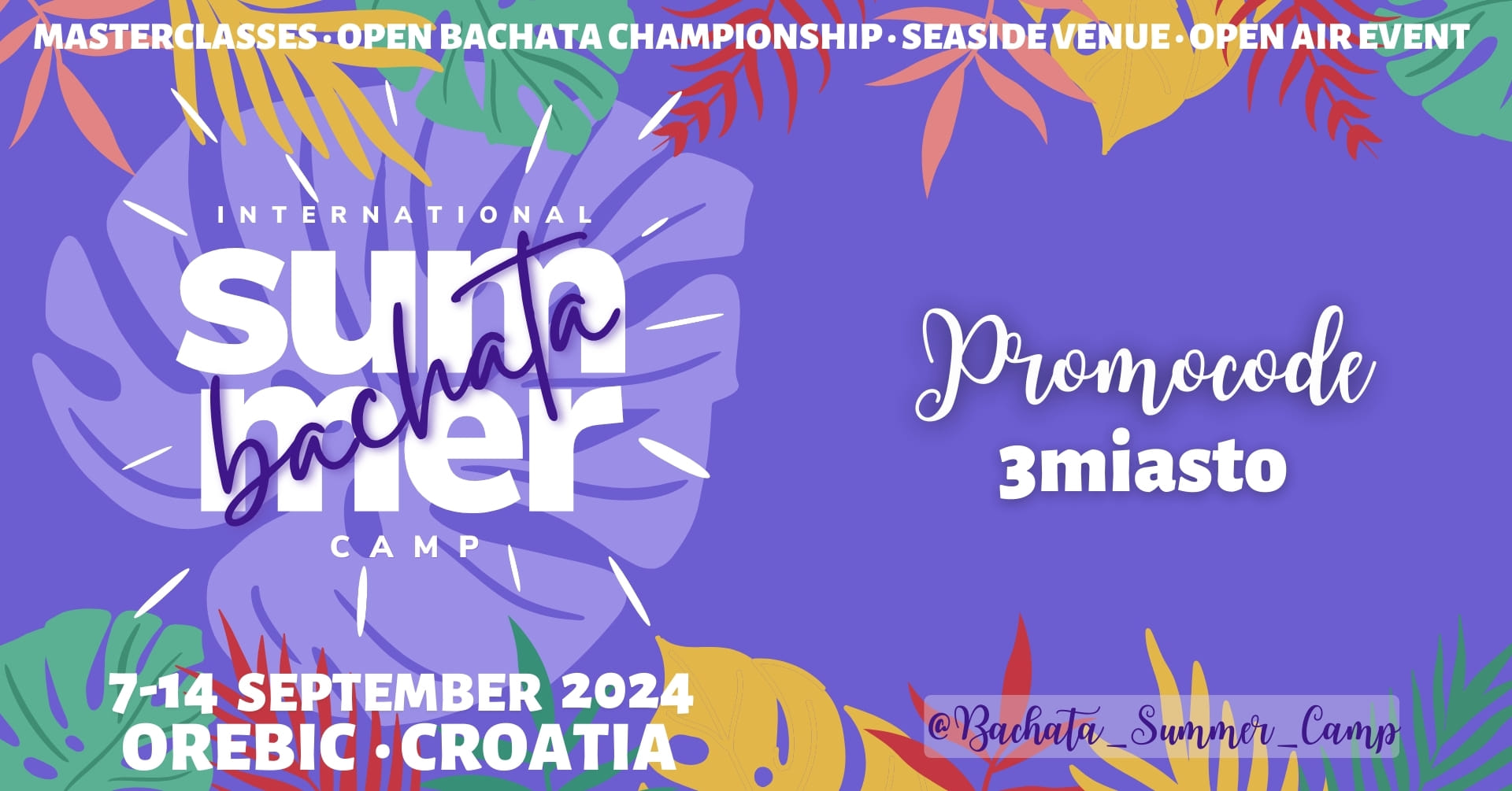 Grupa zniżkowa 3miasto na International Bachata Summer Camp 2024 Croatia