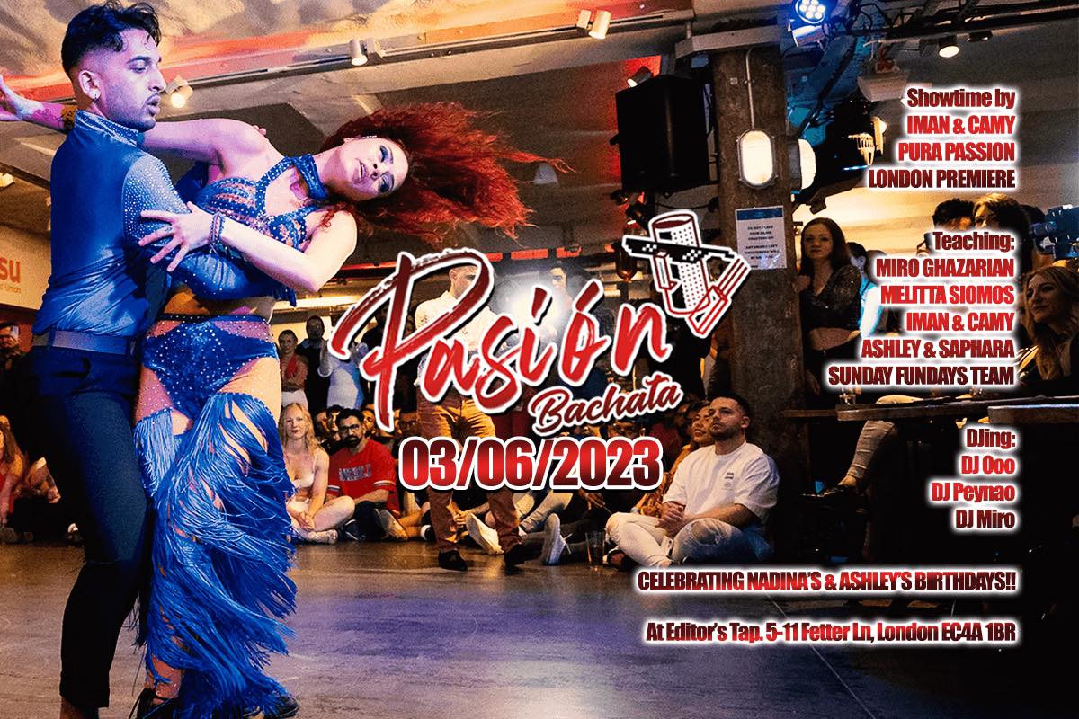 Pasión returns!!! On Saturday 3rd of June - Every 1st Saturday of the month