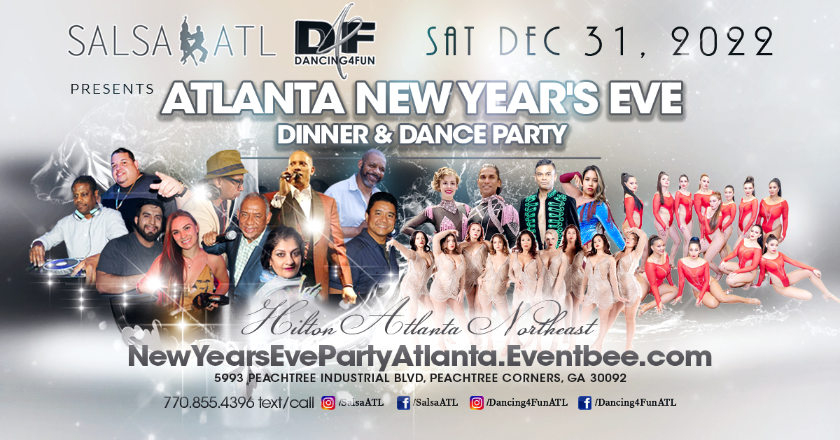 Atlanta New Year's Eve Dinner Dance party @ Hilton Atlanta Northeast Sat Dec 31, 2022