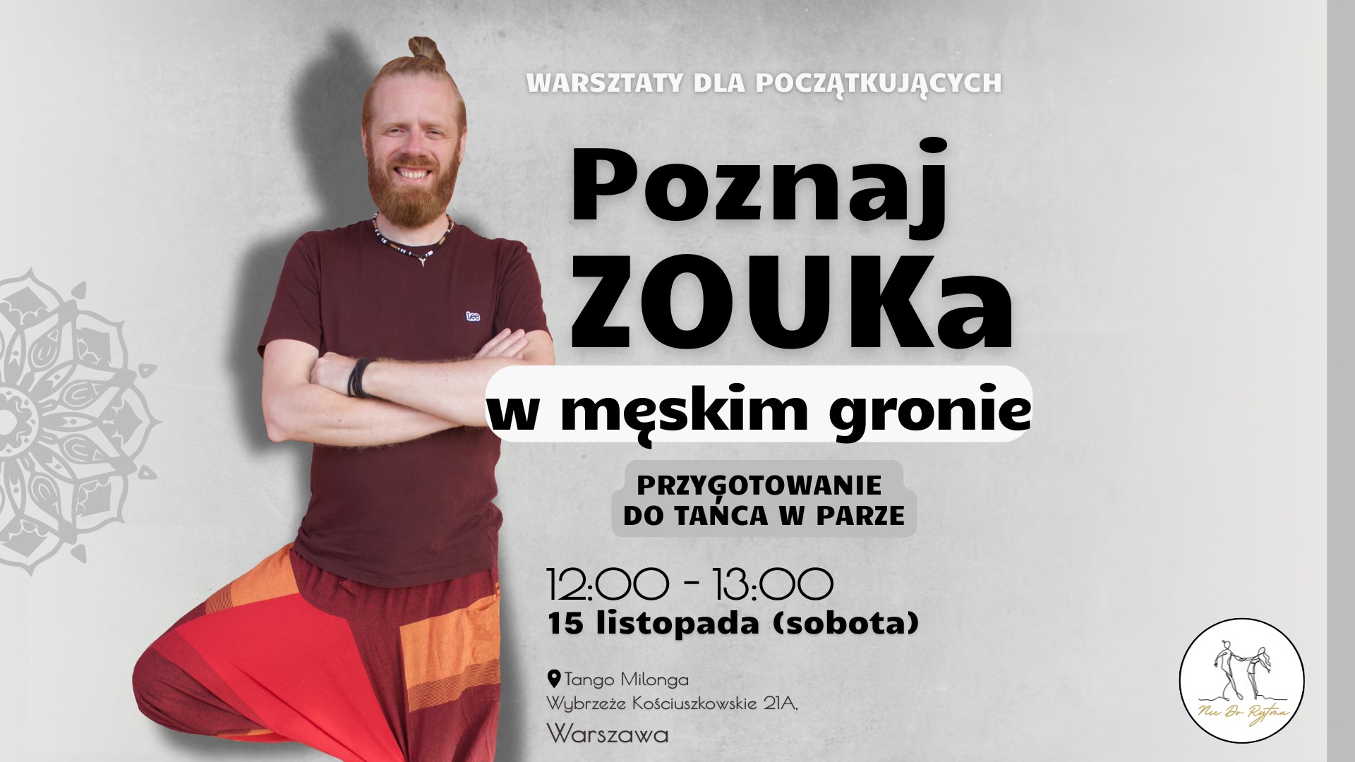 Poznaj ZOUKa w męskim gronie! - warsztaty solo dla chłopaków