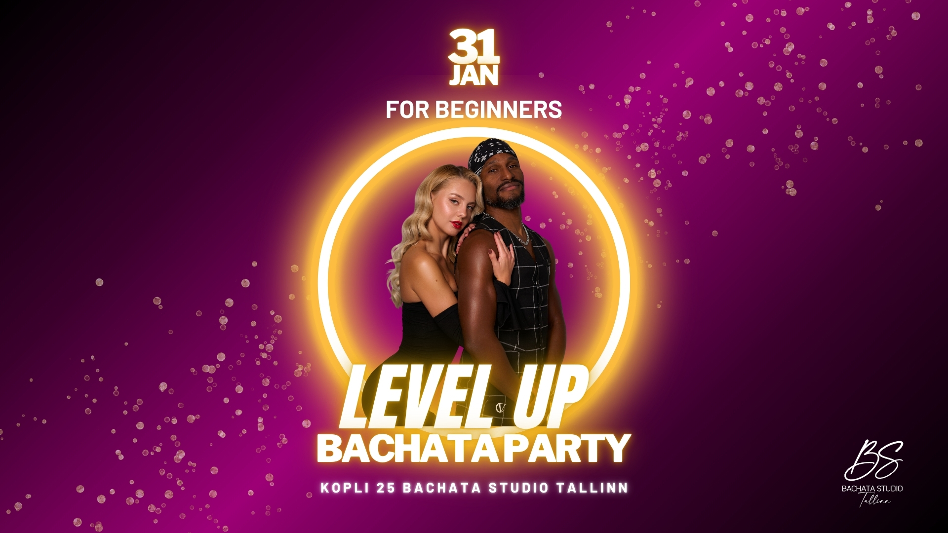 β¨ LEVEL UP Bachata Party for Beginners in Kopli 25 - January 31st β¬οΈ