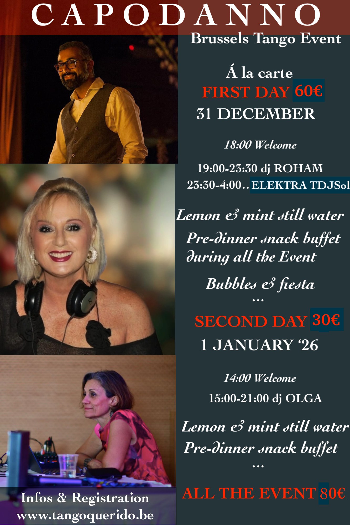 CAPODANNO BRUSSELS 2026 , TANGO EVENT