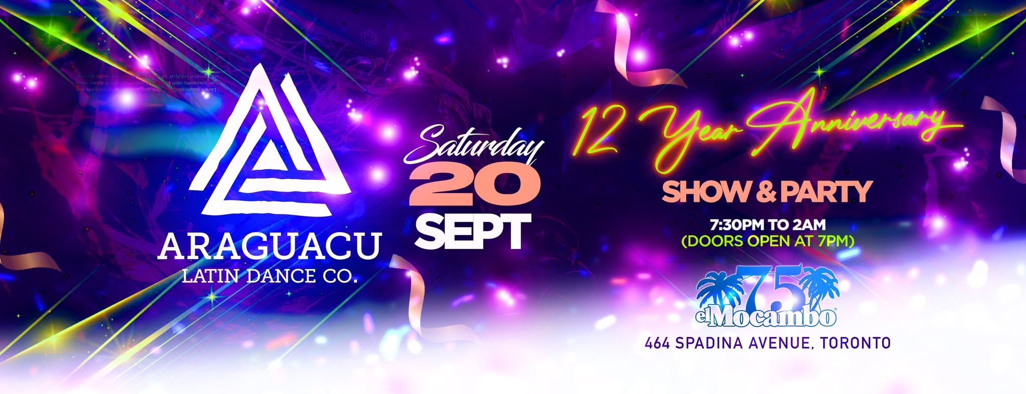 Araguacu's 12th Year Anniversary Show & Party