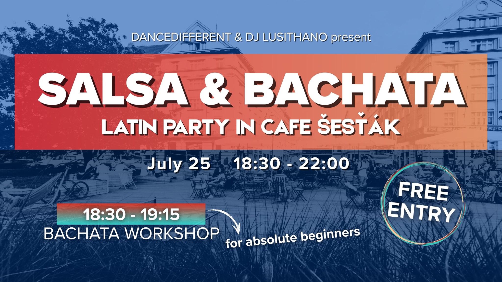 Cuban Salsa & Bachata Latin Party in Café Šesťák