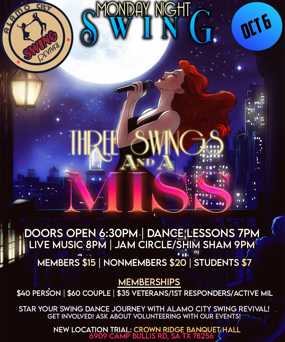 Three Swings & A Miss Live @ Monday Night Swing!