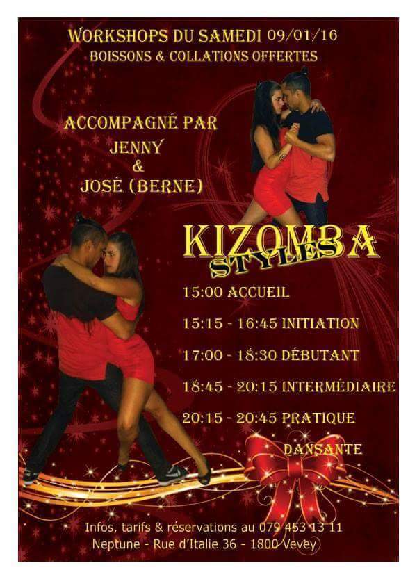 Workshops Kizomba STYLES du 09 01 16