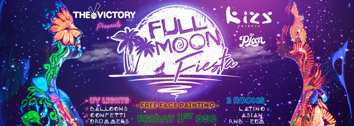 Full Moon Fiesta · Summer Edition 2Rooms · Free face Painting