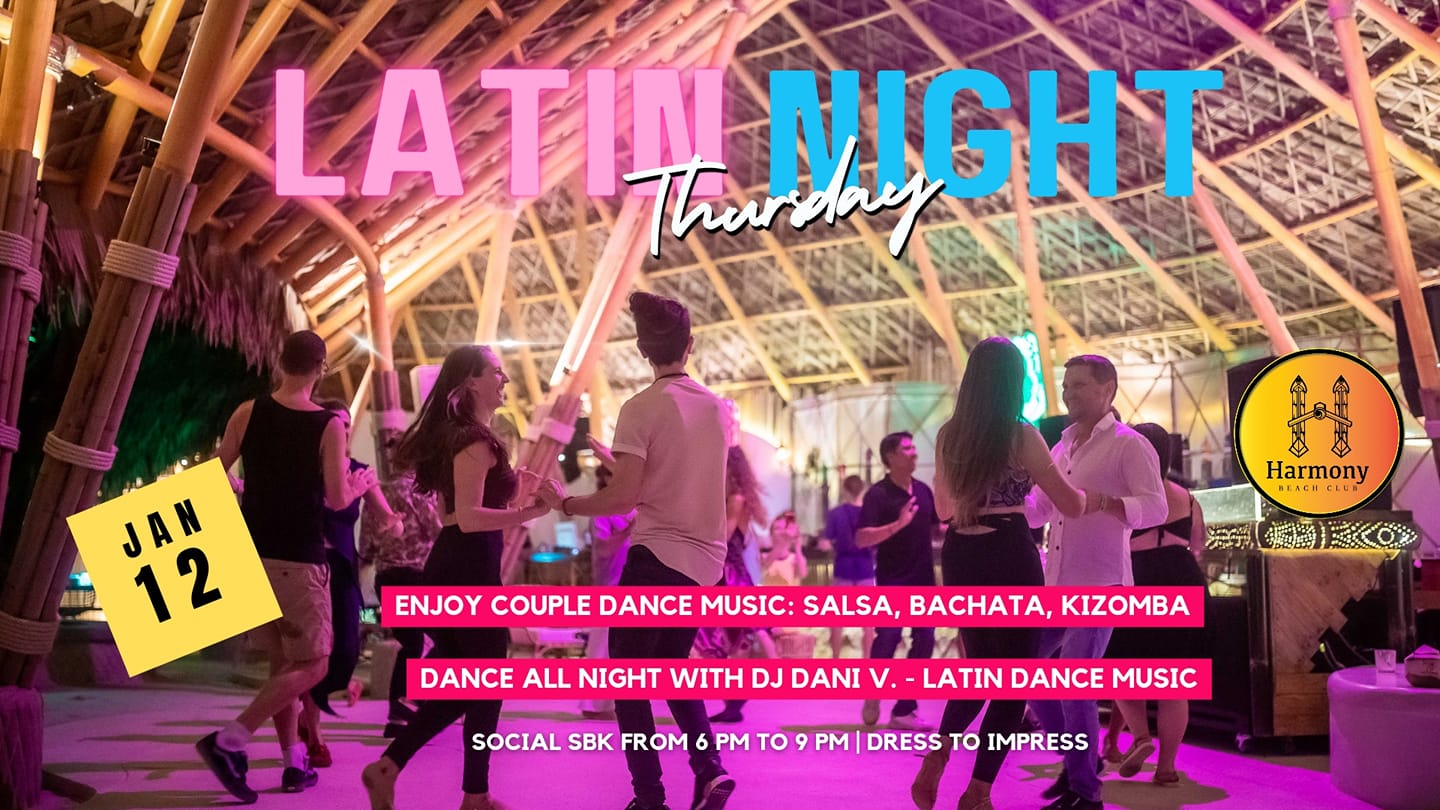 Latin Night Thursday at Harmony Beach Club