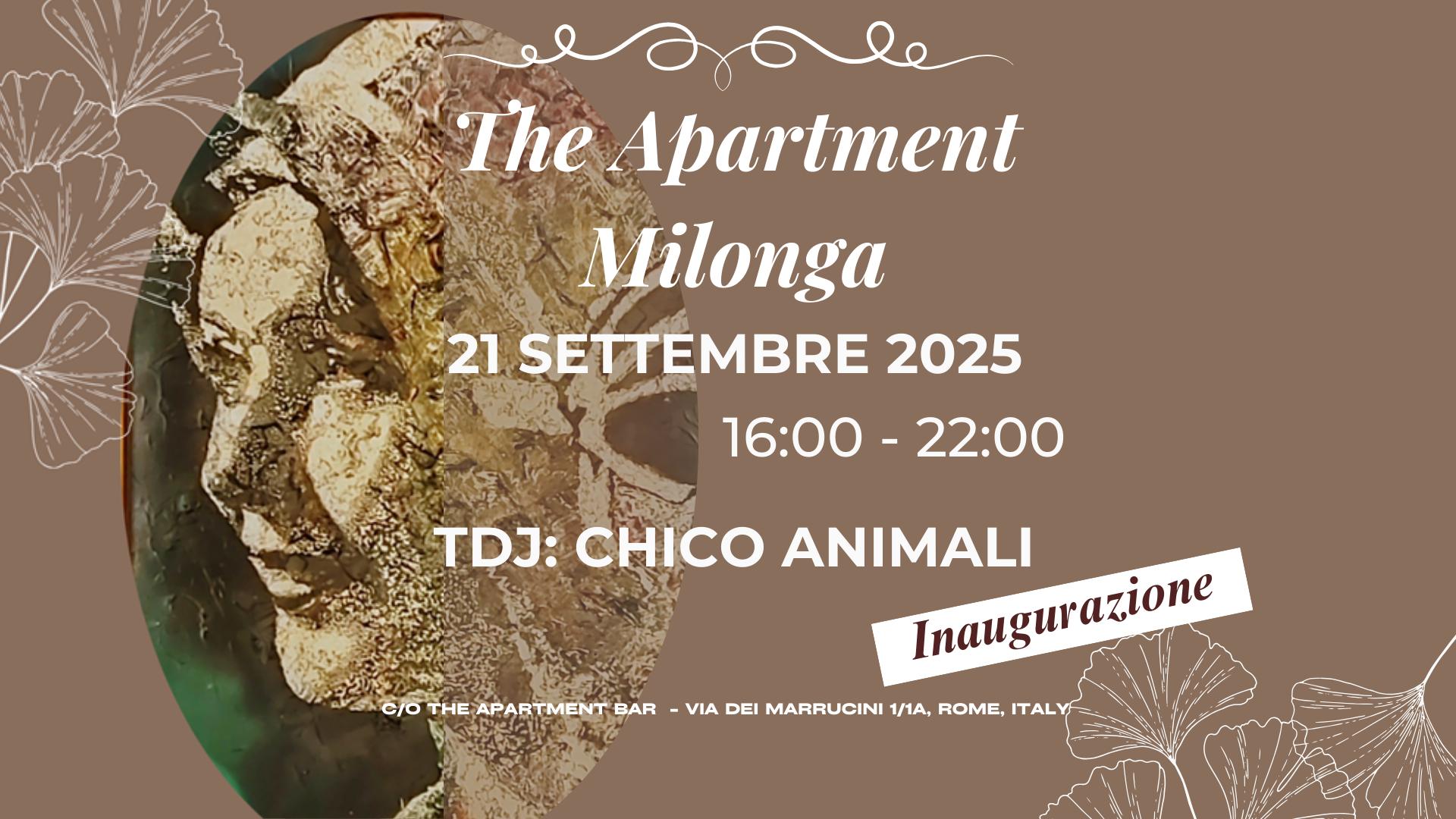 The Apartment Milonga *21.09.2025* Tdj Claudio Chico Animali