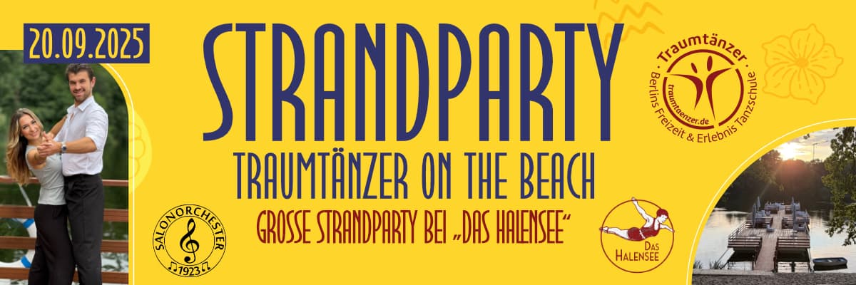 STRANDPARTY 2025 Traumtänzer on the Beach