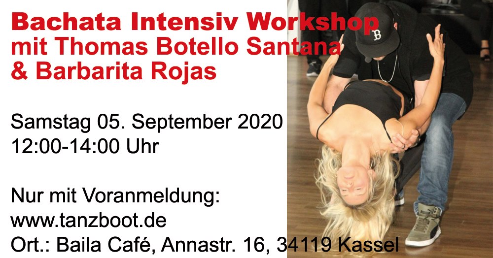 Bachata Intensiv Workshop mit Thomas Botello Santana & Barbarita