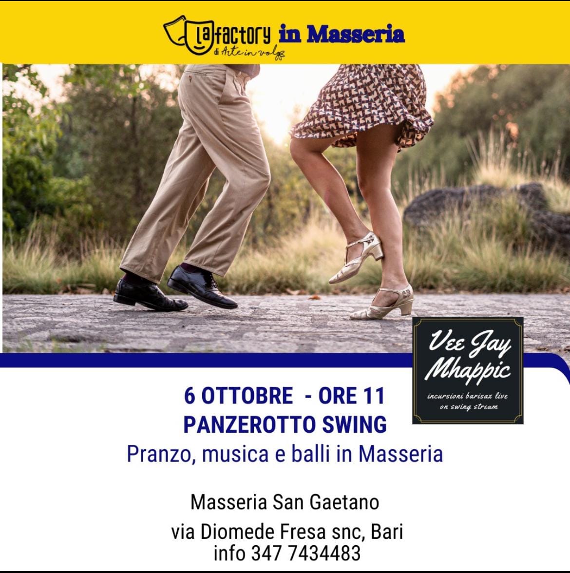 Se vi piace lo swing... siete fritti! (Aperiswing in masseria)