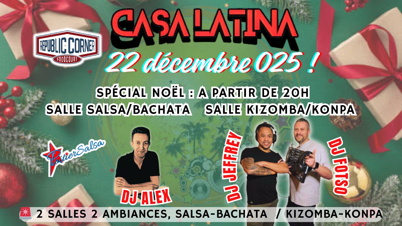 Casa Latina avec Poitiersalsa : spécial Noël soirée SBK+K