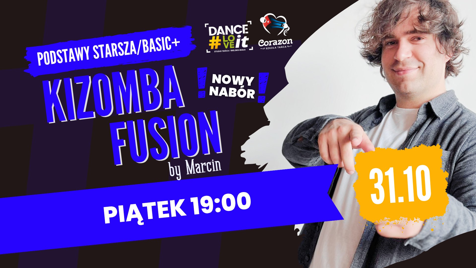 ✨KIZOMBA FUSION✨ poziom: podstawy starsza basic+‼️NOWY NABÓR‼️
