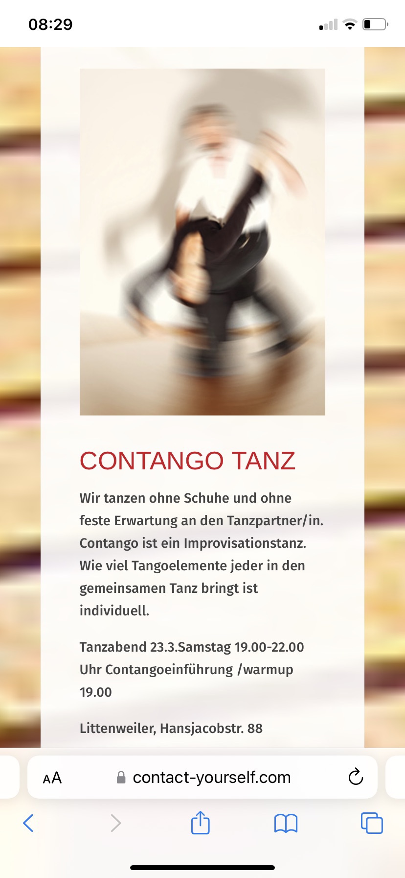 Contango Tanz in den Frühling