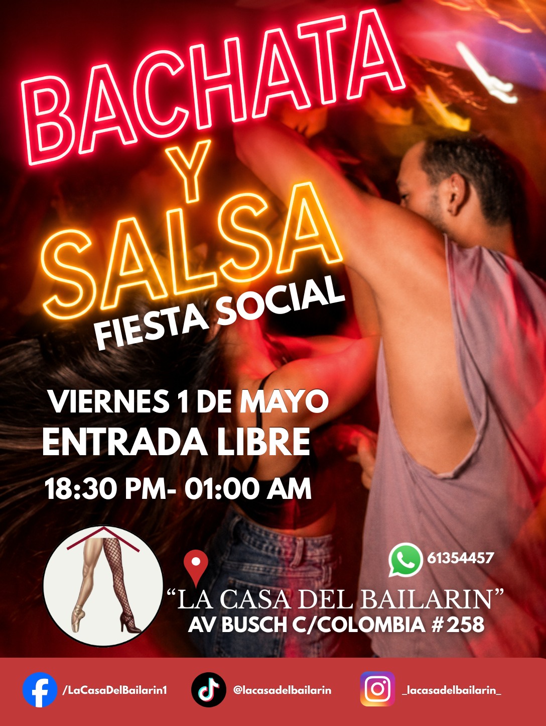"Fiesta Social" SALSA & BACHATA" INGRESO LIBRE