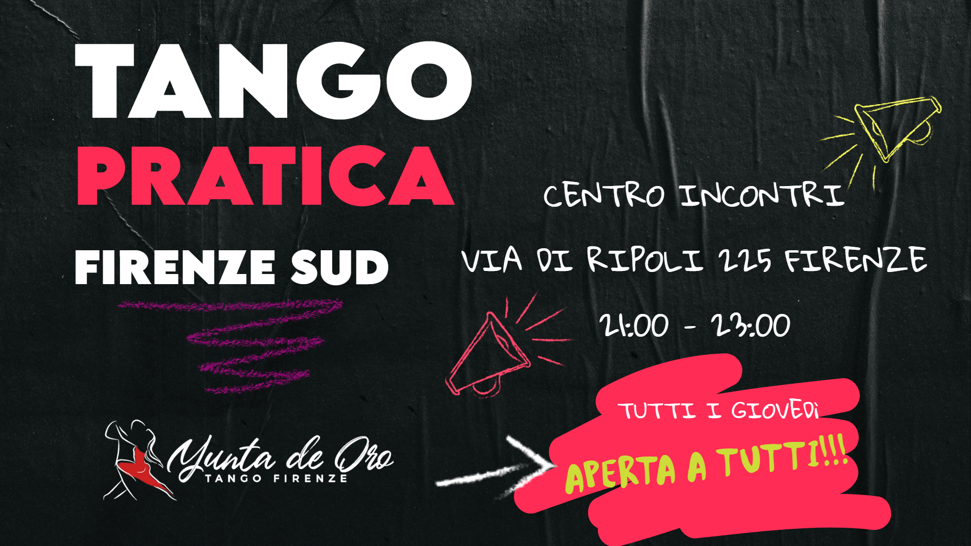 GIOVEDI 20 MARZO - LA PRATICA APERTA A TUTTI
