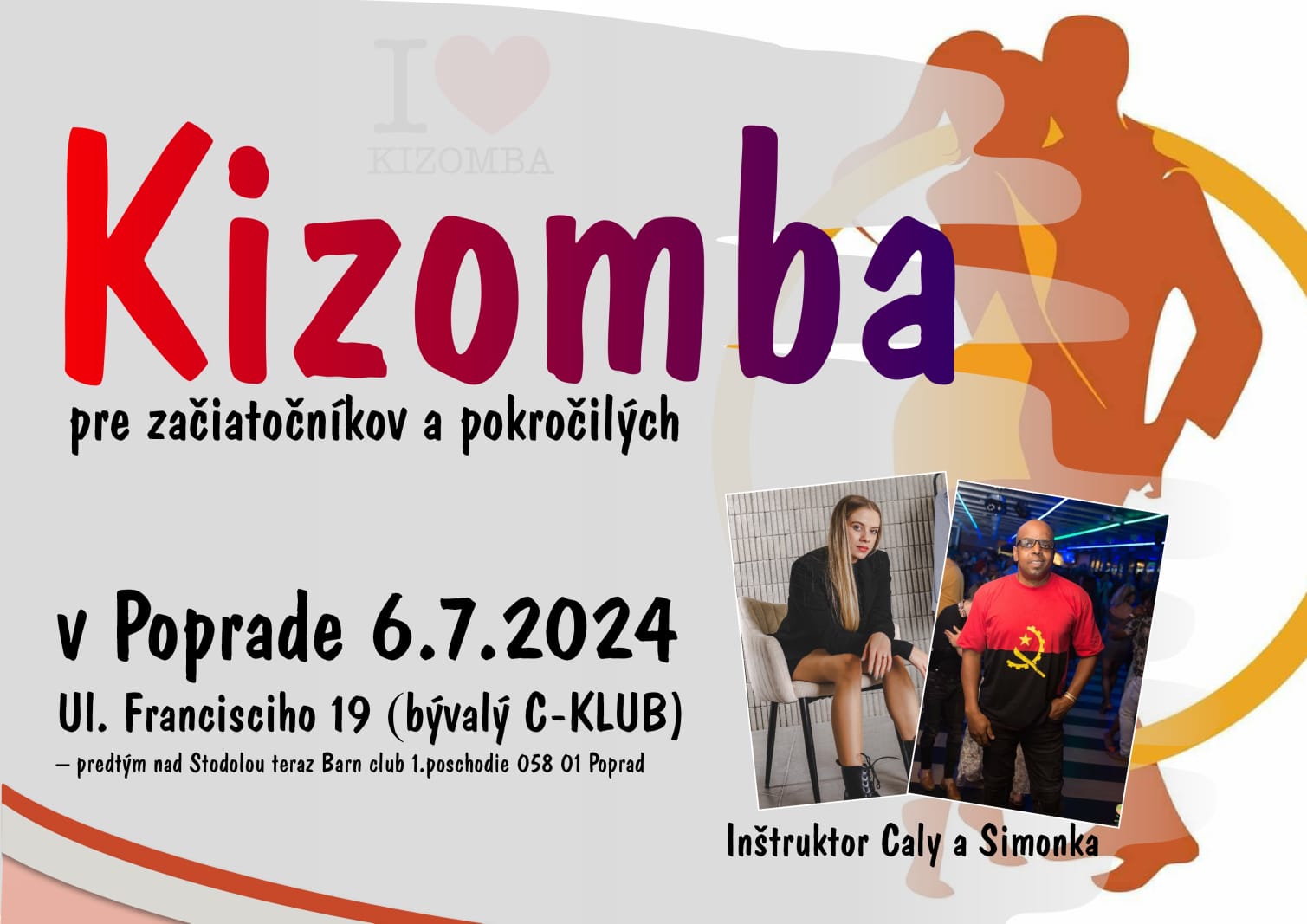 Kizomba Workshop by Caly & Simonka v Poprade