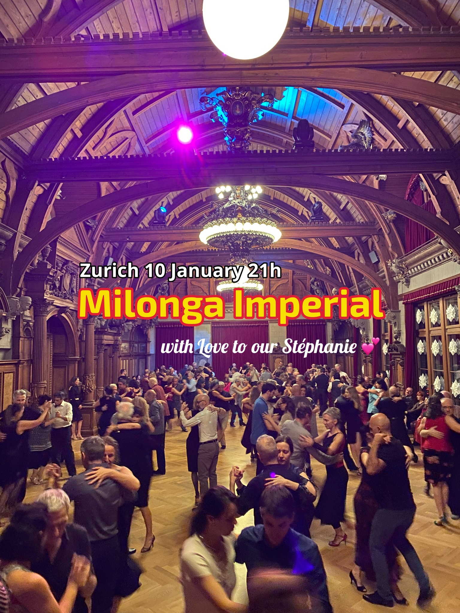Milonga Imperial with Love to our Stéphanie 💕 DJ Andres